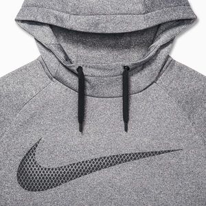 NIKE Mens Dri-Fit Therma Training Hoodie Charcoal